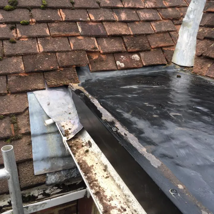 a flat roof