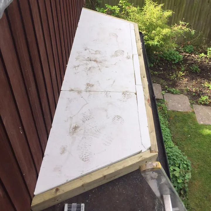 the top of a bay window