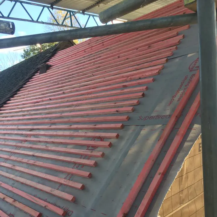 a new roof installation